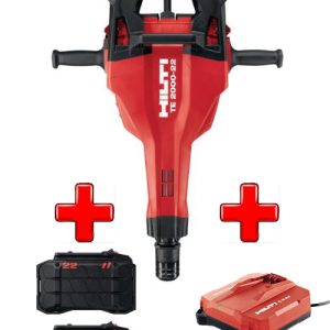 MARTILLO ROMPEDOR A BATERíA TE 2000-22 + 2 BATERIA B 22-255 + CARGADOR DE BATERíA C 8-22 230V