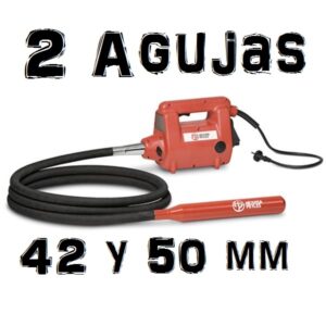 MOTOR VIBRADOR ELECTRICO UNIVERSAL 220V + AGUJA 50MM + AGUJA 42MM