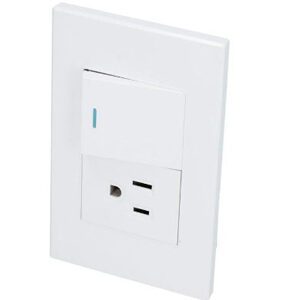 PLACA 1 INTERRUPTOR 1 CONTACTO 1/2, LÍNEA PREMIUM, BLANCO