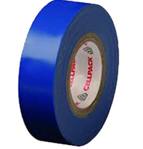 CINTA AISLANTE PVC 20MX19MM AZUL AUTOEXTINGUIBLE CELLPACK Cod. 418010